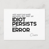 Cicero: Fehler machen Postkarte (Vorderseite)