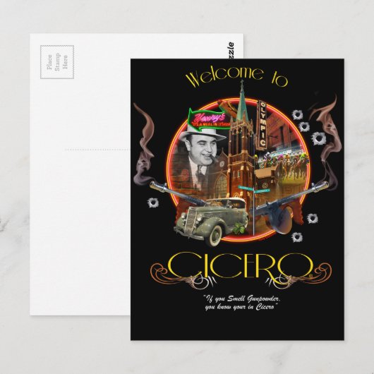 Cicero, Illinois Postkarte (Vorne/Hinten)