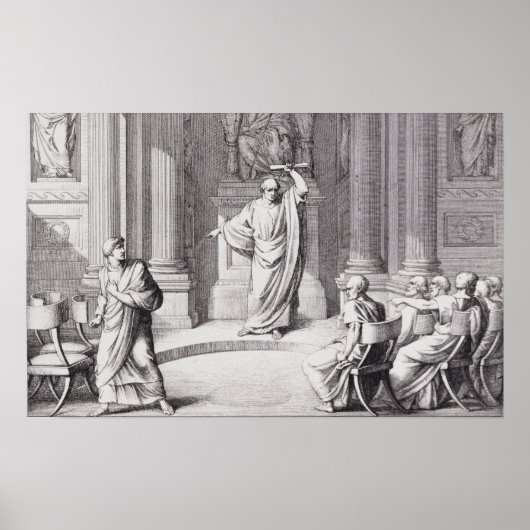 Cicero kündigt Catiline Poster (Vorne)