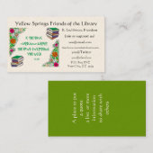 Cicero Library Quote Regelmäßige Visitenkarte (Vorne/Hinten)