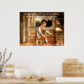 Cicero: nescire autem quid ... poster (Küche)