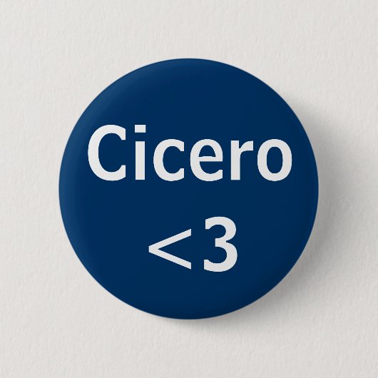 Cicero römische Liebe Button (Vorderseite)