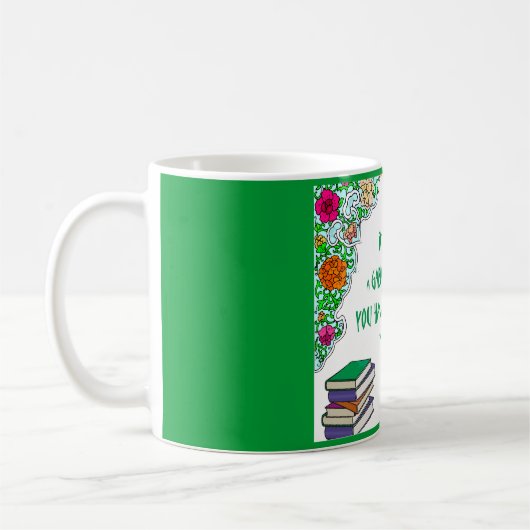 Ciceros Zitat auf Bibliotheken Kaffeetasse (Links)