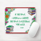 Ciceros Zitat auf Bibliotheken Mousepad (Mit Mouse)