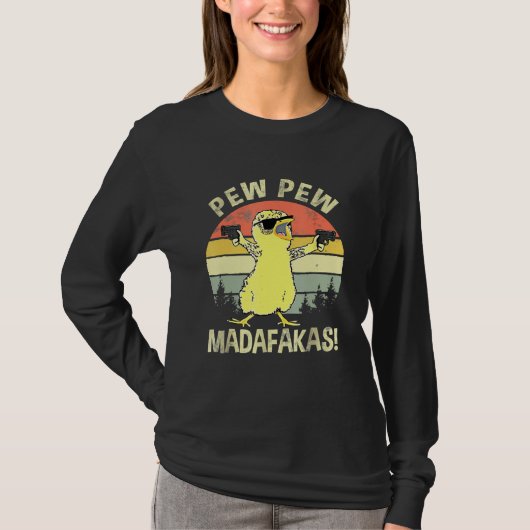 Ciches Pew Madafakas Vintag Chick T-Shirt (Vorderseite)