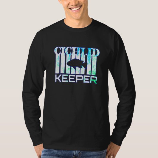 Cichlid Keeper Splashashing Aquarium Cichlid Fisch T-Shirt (Vorderseite)