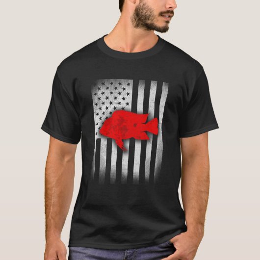 cichlid Shirt US-Flagge (Vorderseite)