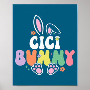 Cici Bunny Frauen Ostertag Hase Oma Familie  Poster