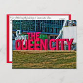 Cicinnati, Ohio, Die Königstadt Postkarte (Vorne/Hinten)