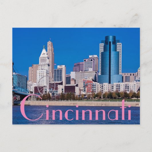 Cicinnati, Ohio, Die Königstadt Postkarte (Vorderseite)