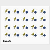 Cick who crochets round sticker (Blatt)