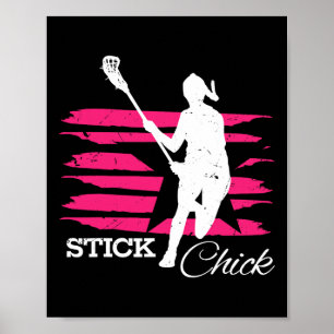 Cick Womens Lacrosse Shirt für Girls Poster