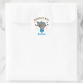 Cicus Elephant 3. Geburtstag Runder Aufkleber (Tasche)