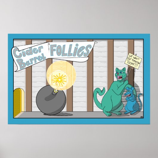 Cider Barrell Follies Comic Poster (Vorne)