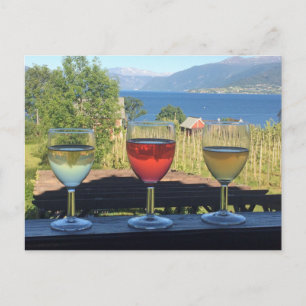 Cider Cheers aus Balestrand, Norwegen Grußkarte Postkarte