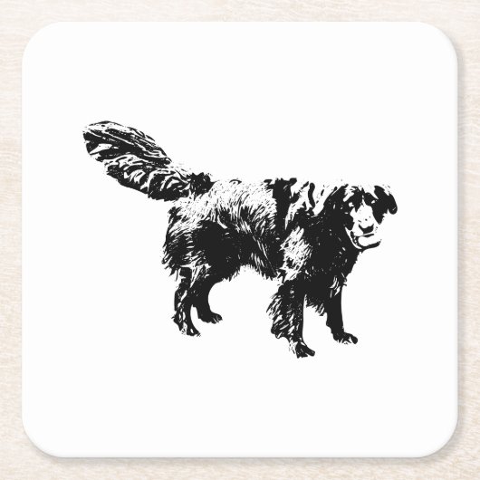 Cider Nights & Fetch Rechteckiger Pappuntersetzer (Vorderseite)
