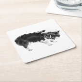 Cider Step Pause Rechteckiger Pappuntersetzer (angewinkelt)