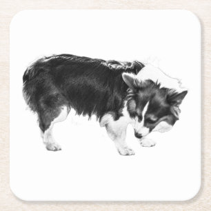 Cider Step Pause Rechteckiger Pappuntersetzer