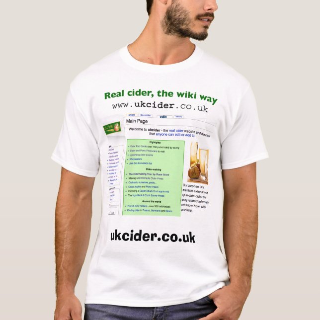 ciderwiki T-Shirt (Vorderseite)