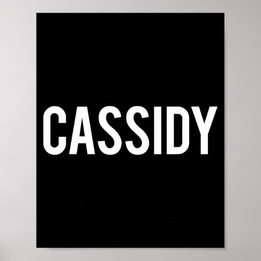 Cidy - Cool New Funny Name Fan Gift Tee  Poster (Vorne)