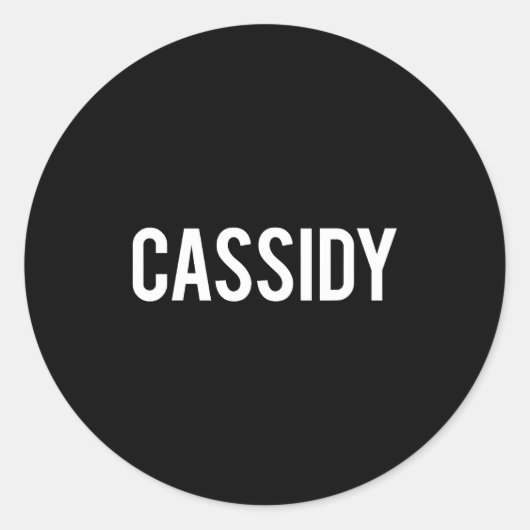 Cidy - Cool New Funny Name Fan Gift Tee  Runder Aufkleber (Vorderseite)