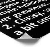 Cie Definition Personalisiert Name Funny Poster (Ecke)