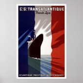 Cie Gle Transatlantique French Line Poster (Vorne)