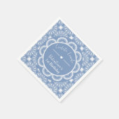 Cielito Lindo 1. Geburtstag Blau Serviette (Ecke)