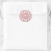 Cielito Lindo 1. Geburtstag Rosa Runder Aufkleber (Tasche)