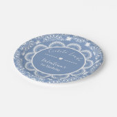 Cielito Lindo 1st Birthday Blue Pappteller (Schrägansicht)