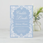 Cielito Lindo Baby, Dusche Einladung (Stehend Vorderseite)