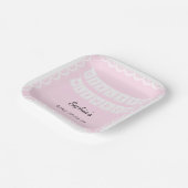 Cielito Lindo Baby Dusche Pink Papierplatte Pappteller (Gewinkelt)