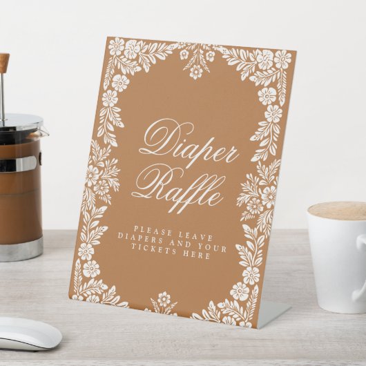 Cielito Lindo Baby Dusche Windeln Raffle Schild (In SItu)