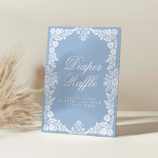 Cielito Lindo Baby Dusche Windeln Raffle Schild