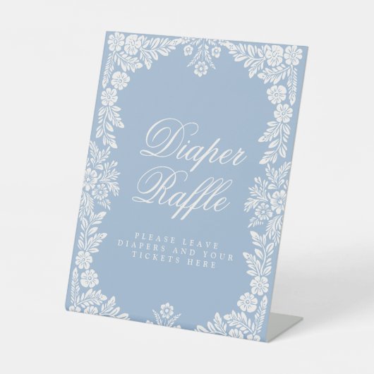 Cielito Lindo Baby Dusche Windeln Raffle Schild (Vorderseite)