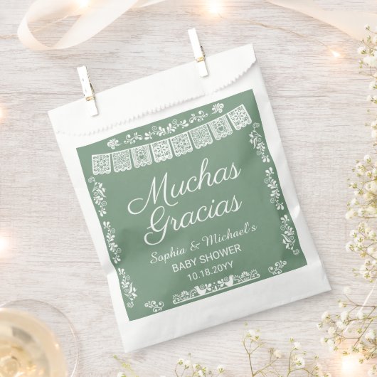 Cielito Lindo Baby Shower Muchas Gracias Geschenktütchen (Ausgeschnitten)