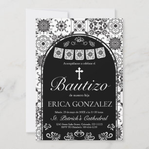 Cielito Lindo Bautizo Talavera Taufe Einladung