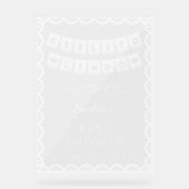 Cielito Lindo Begrüßungs-Baby-Dusche Acrylschild (Vorderseite)