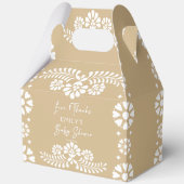 Cielito lindo Beige Babydusche bevorzugt Geschenkschachtel (Vorderseite)