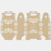 Cielito lindo Beige Babydusche bevorzugt Geschenkschachtel (Ungeklappt)