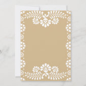 Cielito lindo beige mexikanische Babydusche Einladung (Rückseite)