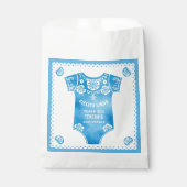 Cielito Lindo blauer Junge Danke, Baby-Dusche Geschenktütchen (Vorderseite)