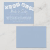 Cielito Lindo Blue Arch Papel Picado Babydusche Begleitkarte (Vorne/Hinten)