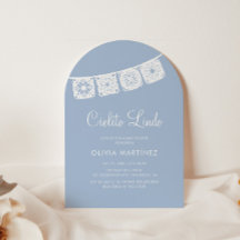 Cielito Lindo Blue Arch Papel Picado Babydusche