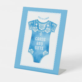 Cielito Lindo Blue Baby Boy Dusche Karten und Gesc Sockelschild