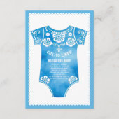 Cielito Lindo Blue Baby Duschbücher für Baby Begleitkarte (Vorderseite)