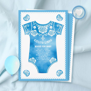 Cielito Lindo Blue Baby Duschbücher für Baby Begleitkarte