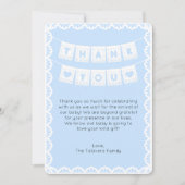 Cielito Lindo Blue Baby Dusche Danke Karte (Vorderseite)