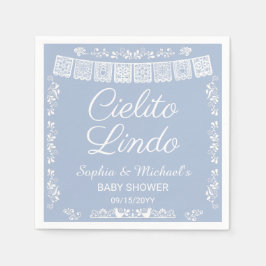 Cielito Lindo Blue Baby Shower Serviette