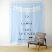 Cielito Lindo Blue Begrüßungsdusche Hintergrund Wandteppich (Beispiel)